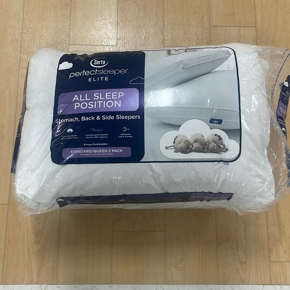 Serta Other - Serta Elite Perfect Sleeper All Sleep Position King Pillows, 2 Pack
